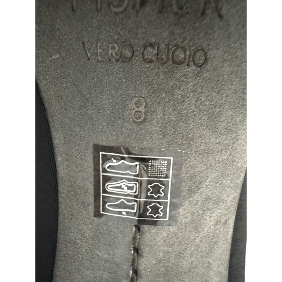 Eileen Fisher Pumps 8 Cone Heels Black Fabric Upper Leather Lined Capsule Office - Picture 6 of 11